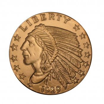 5 oz (155.50 g) varinė moneta Indėnas, JAV mix metai